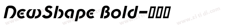 NewShape Bold字体转换